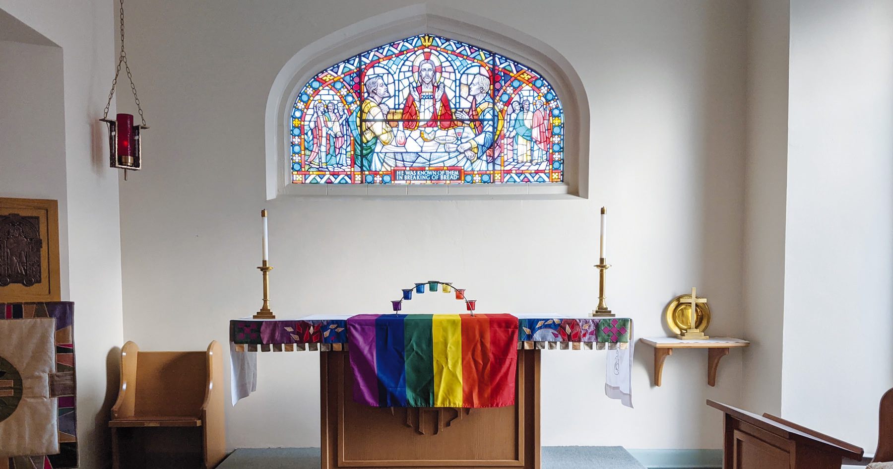 The altar in the chapel at St. John the Divine